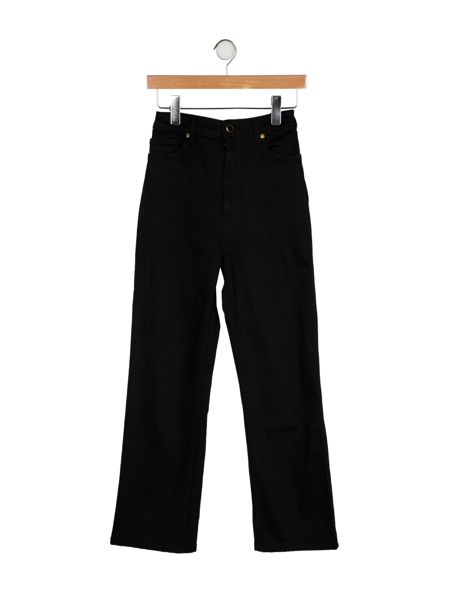 Khaite High-Rise Wide Leg Jeans