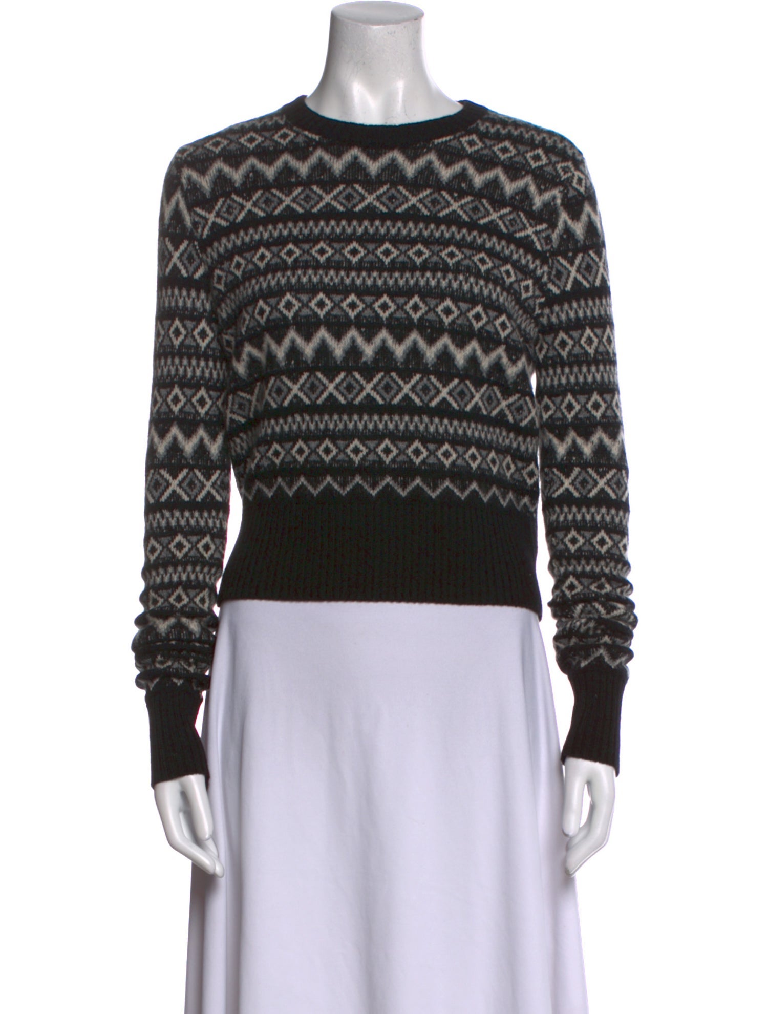 Khaite Cashmere Printed Sweater