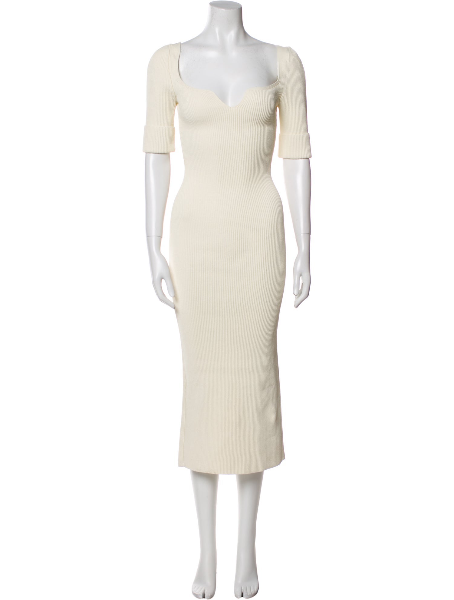 Khaite Square Neckline Long Dress