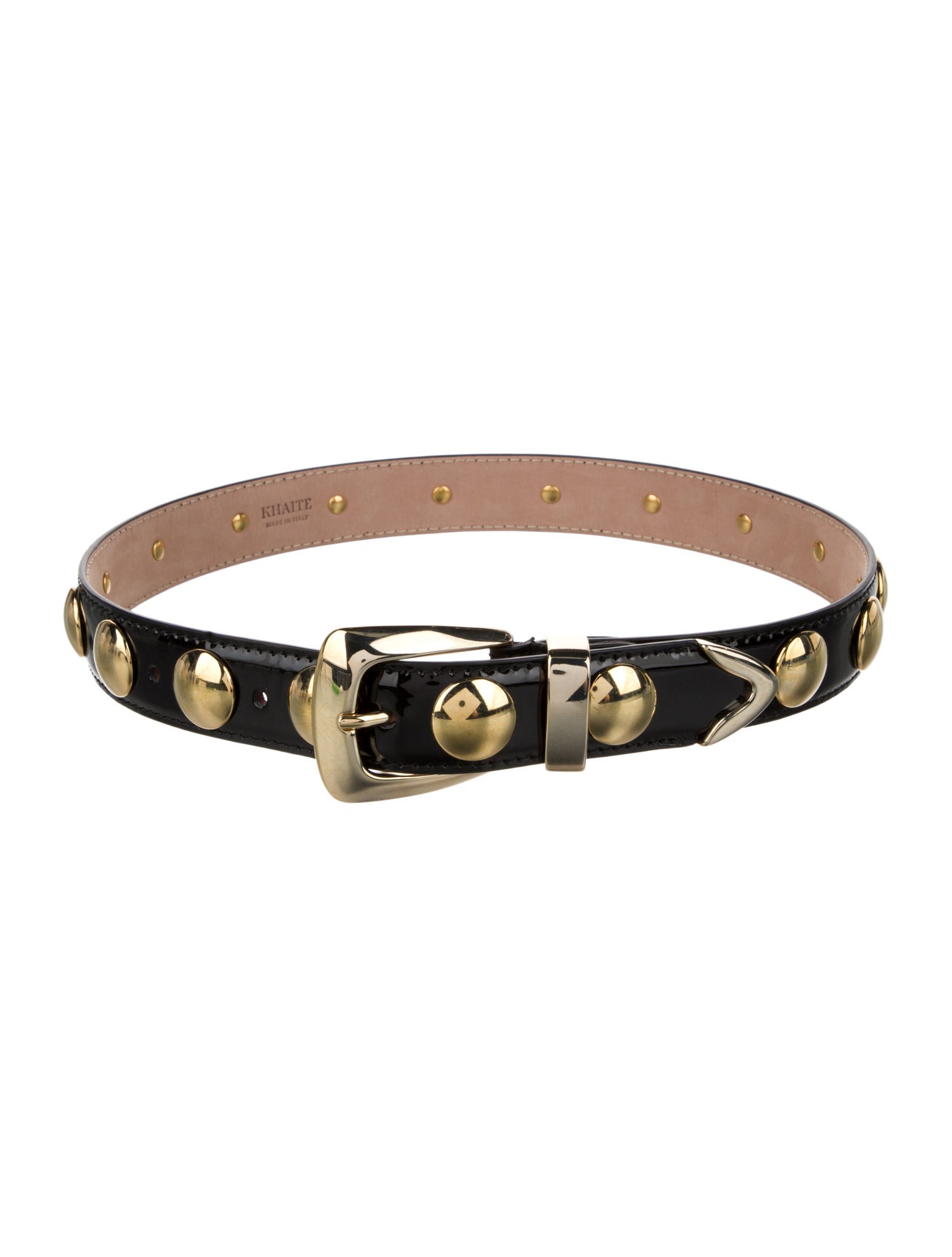 Khaite Skinny Patent Leather Waist Belt w/ Tags