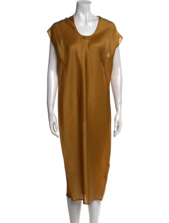 Khaite Silk Midi Length Dress