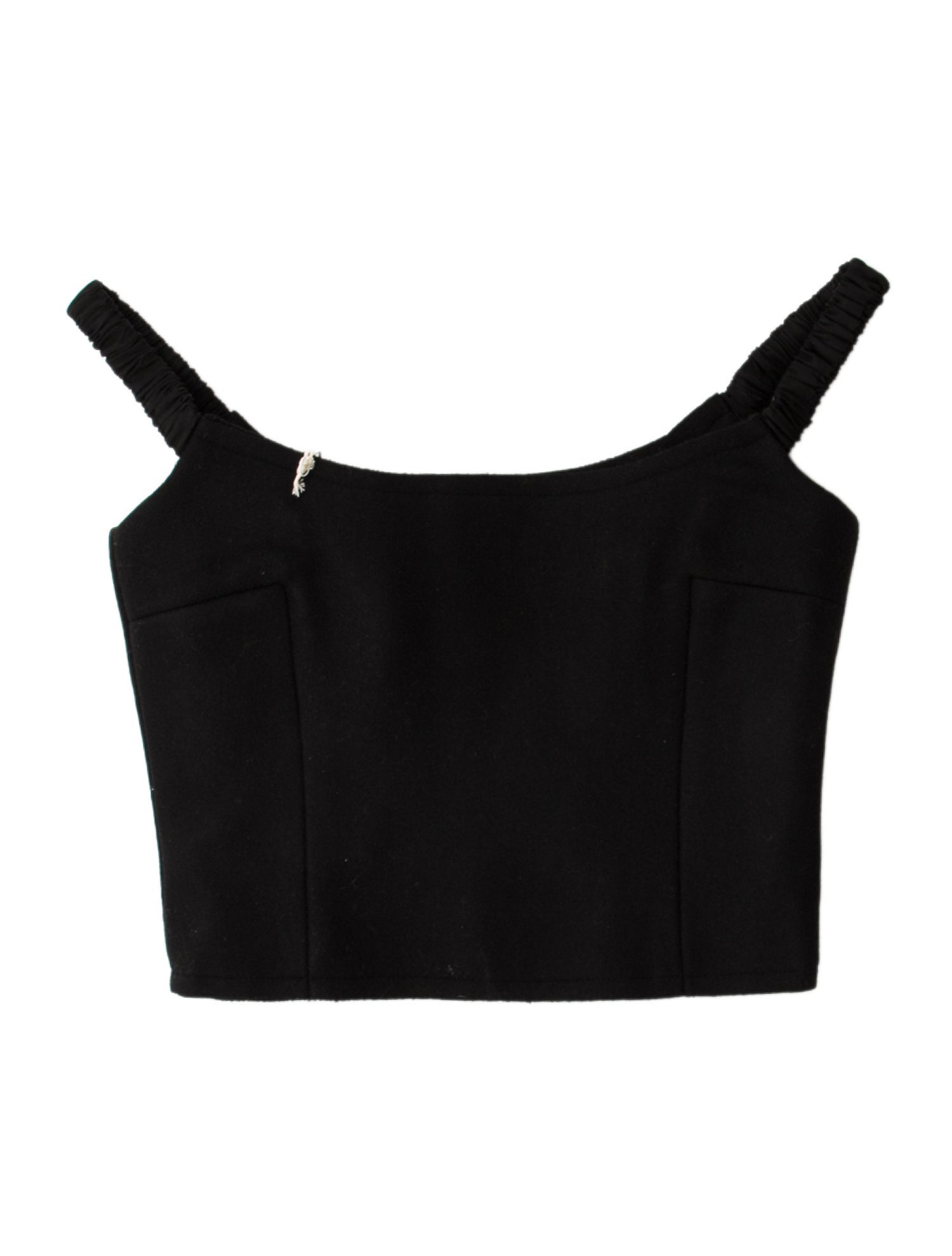 Khaite Virgin Wool Scoop Neck Crop Top