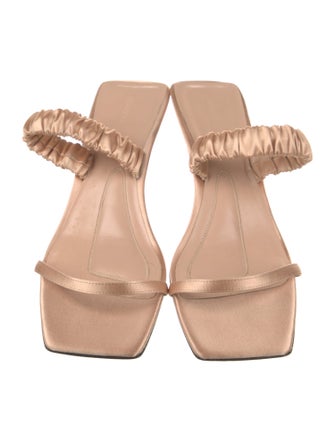 Khaite Satin Slingback Sandals