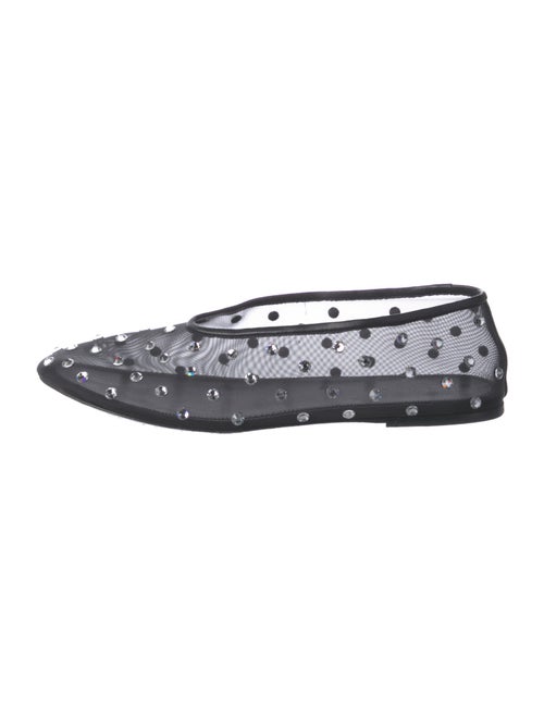 Khaite Mesh Polka Dot Print Ballet Flats