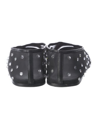 Khaite Mesh Polka Dot Print Ballet Flats