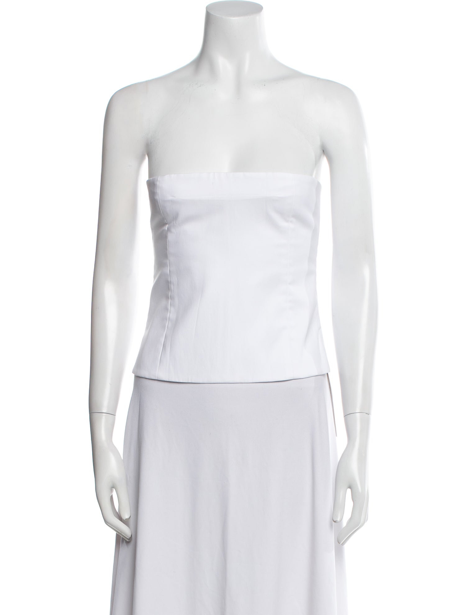 Khaite Strapless Crop Top