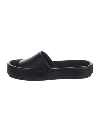 Khaite Leather Slides