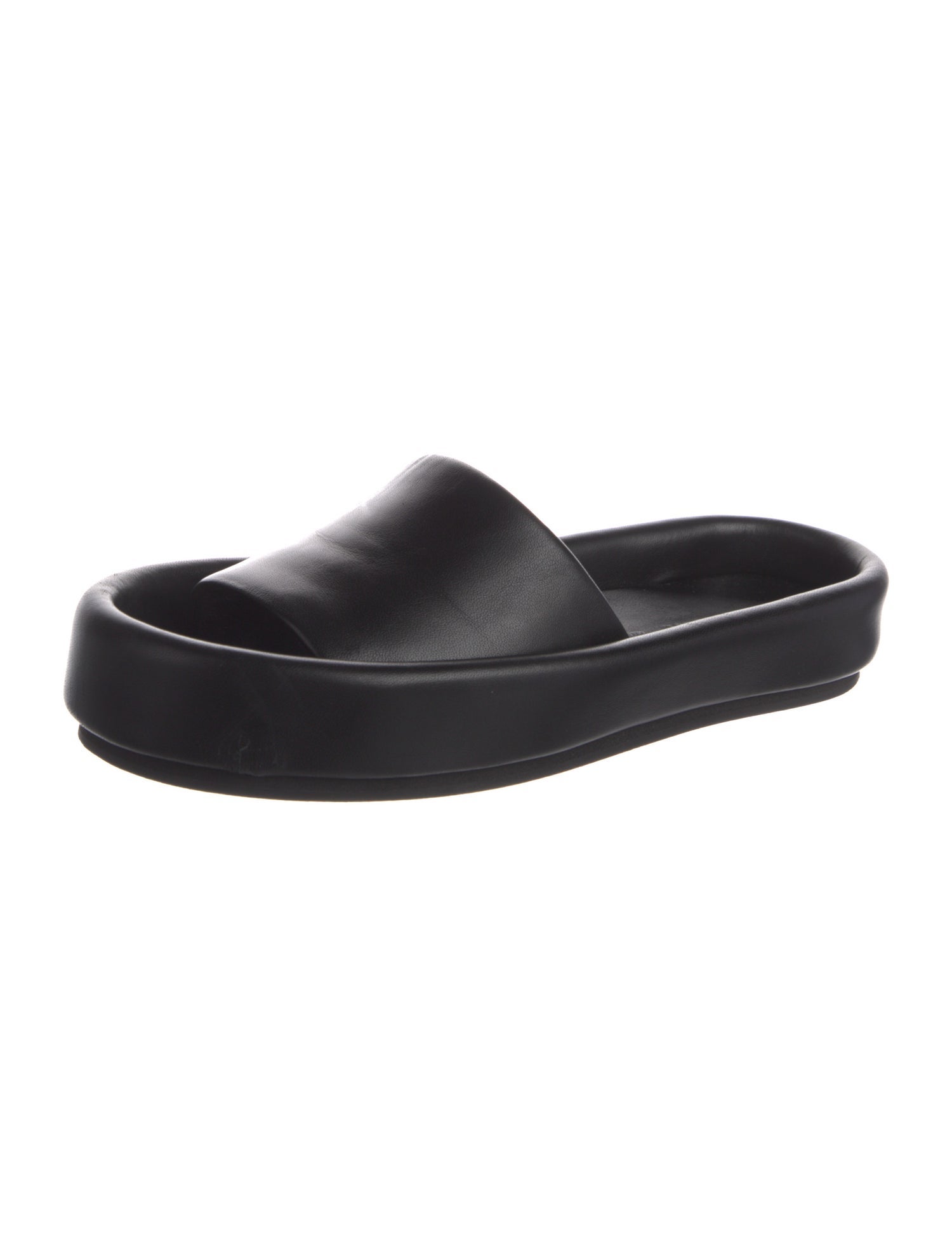 Khaite Leather Slides