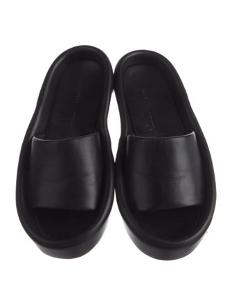 Khaite Leather Slides