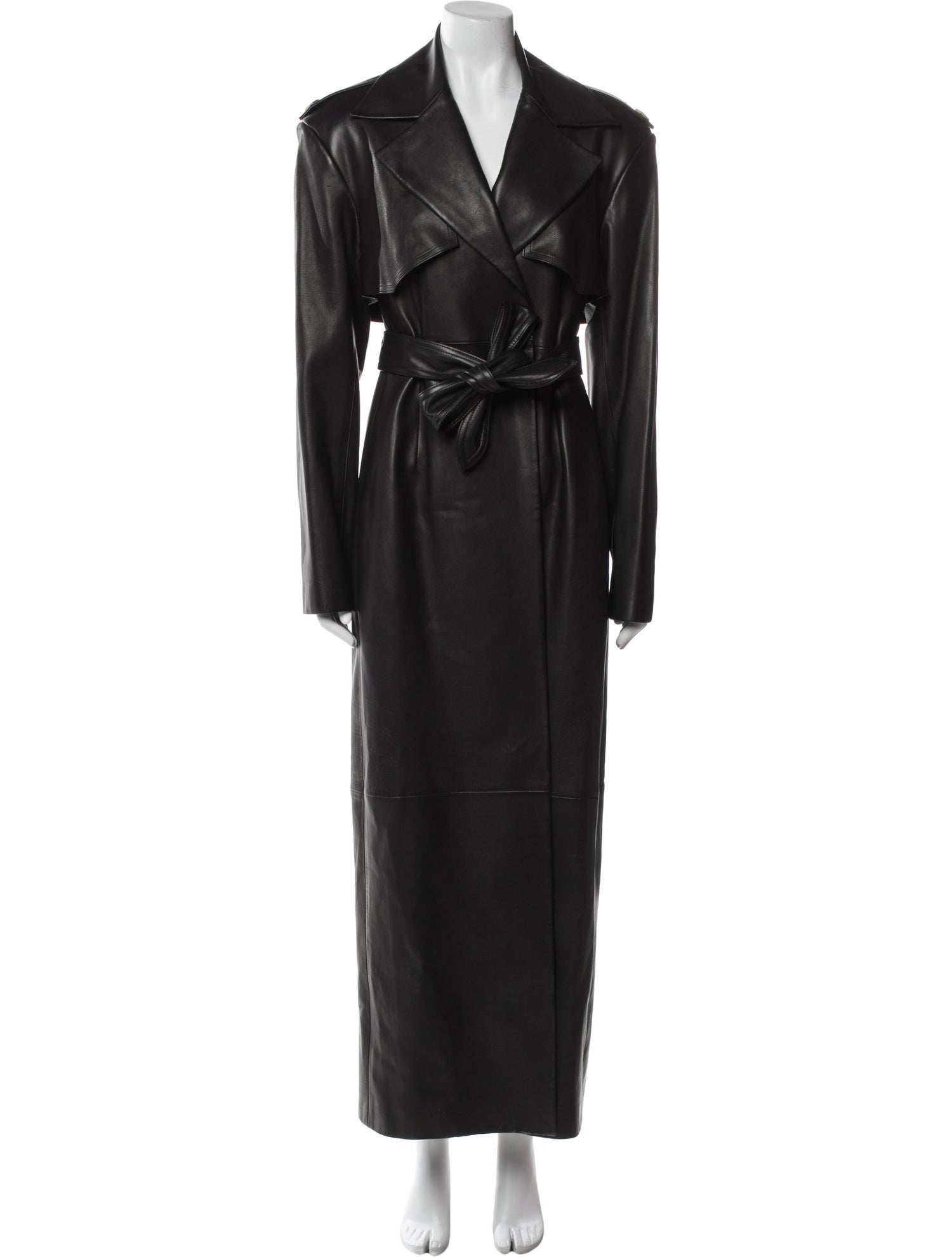 Khaite Leather Trench Coat