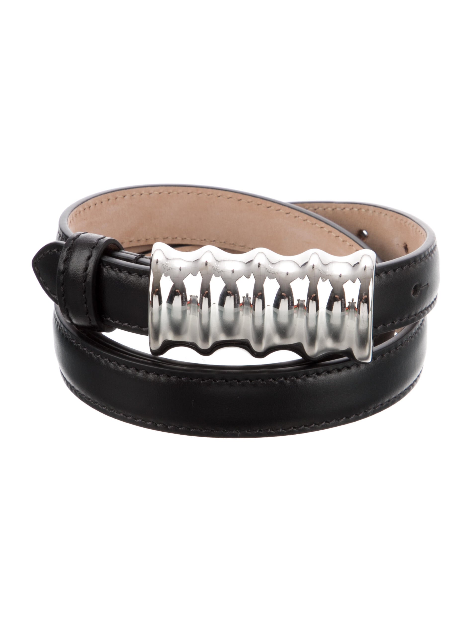 Khaite Skinny Leather Waist Belt