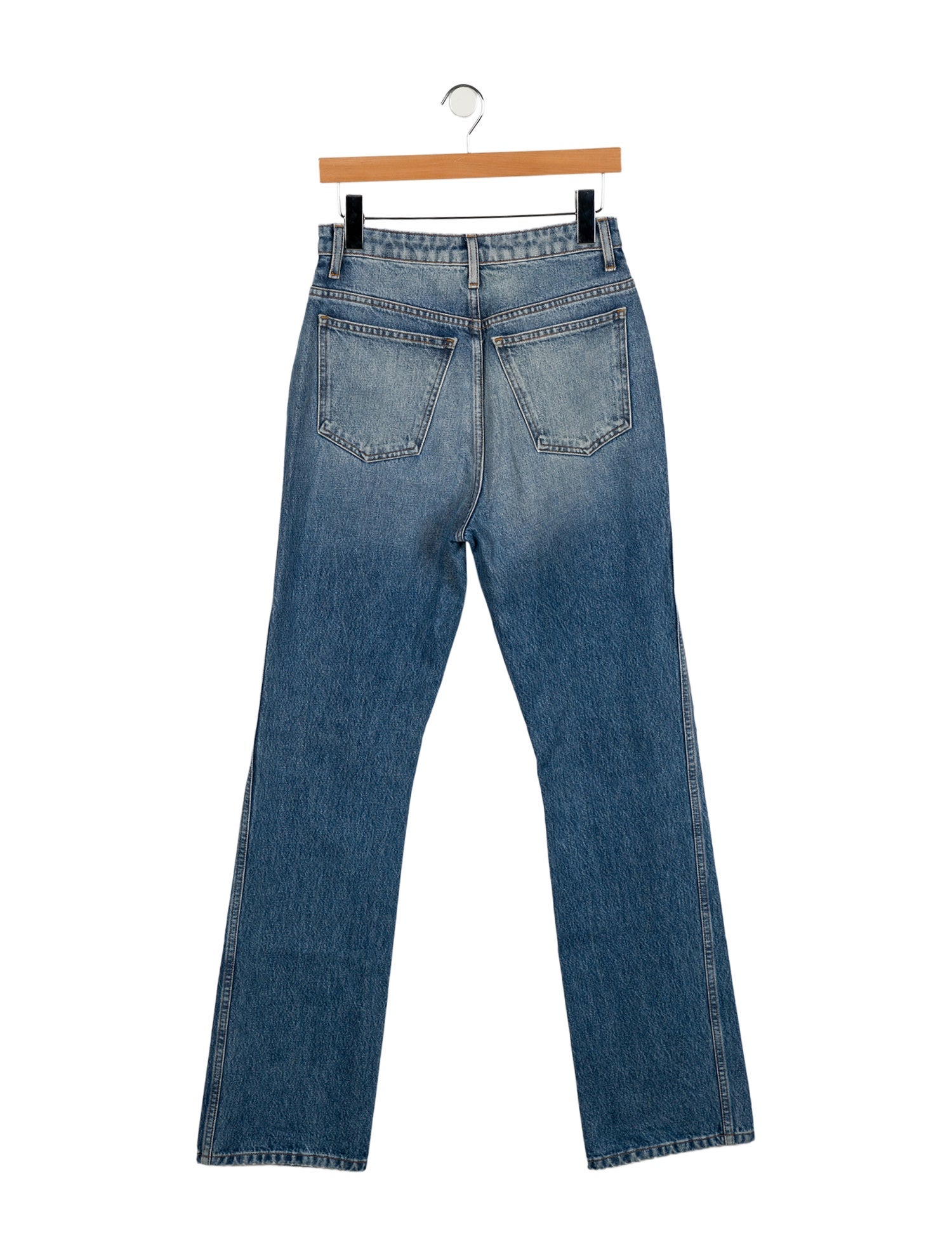 Khaite Mid-Rise Wide Leg Jeans