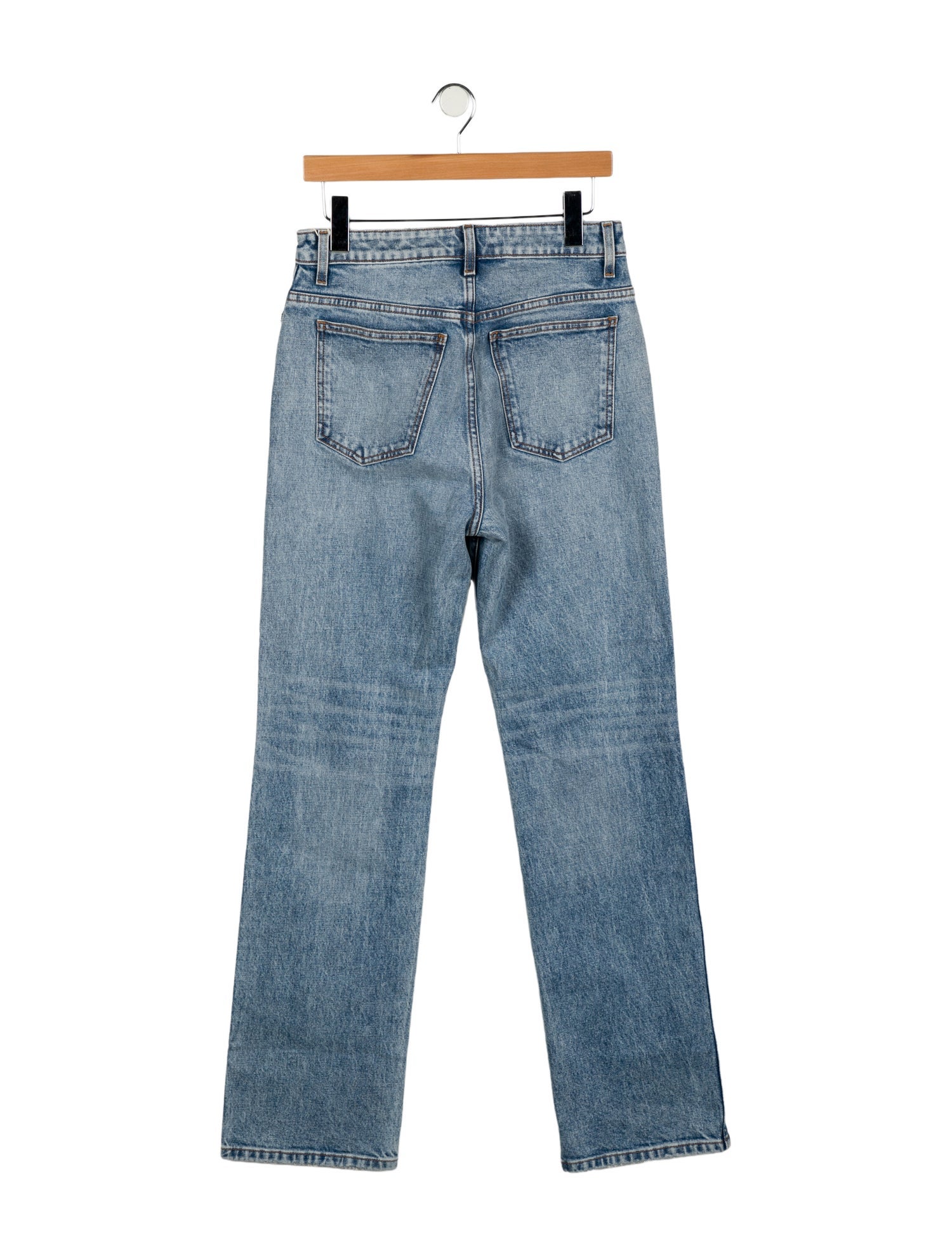 Khaite Mid-Rise Straight Leg Jeans w/ Tags
