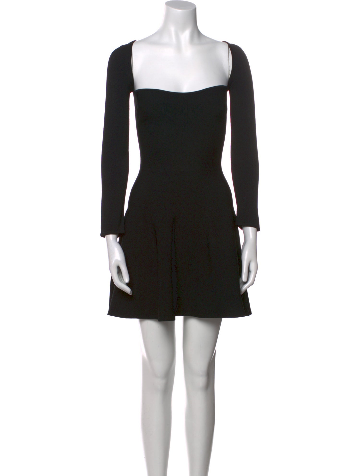 Khaite Square Neckline Mini Dress