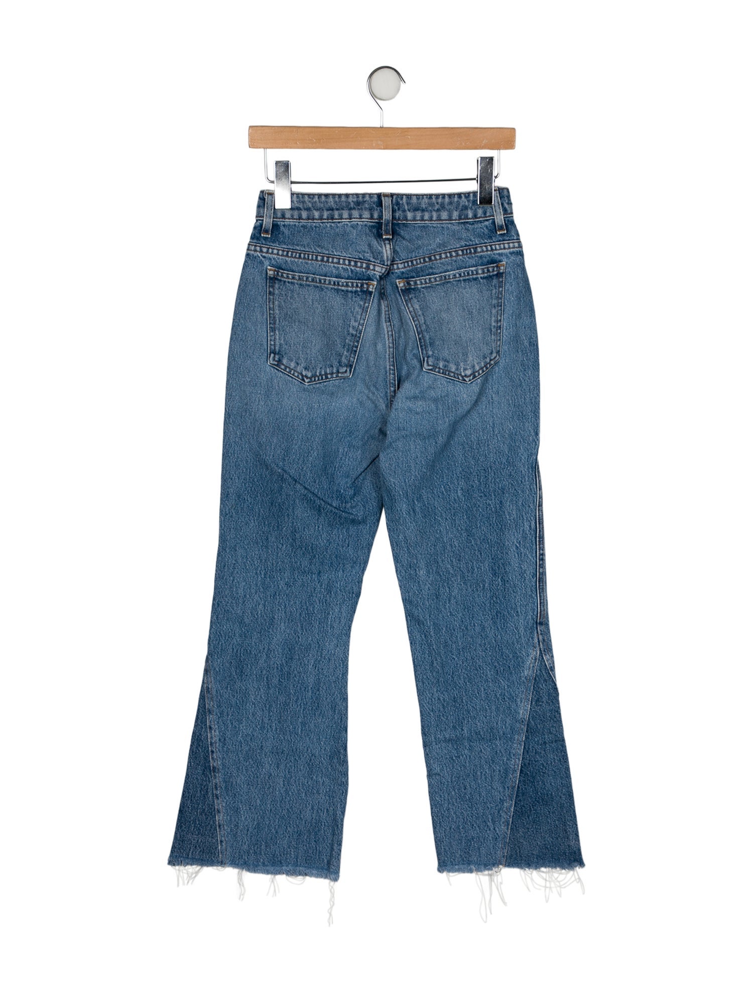 Khaite Mid-Rise Wide Leg Jeans