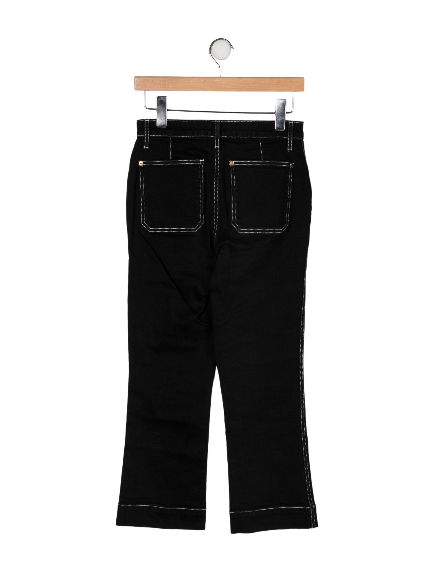 Khaite Mid-Rise Straight Leg Jeans