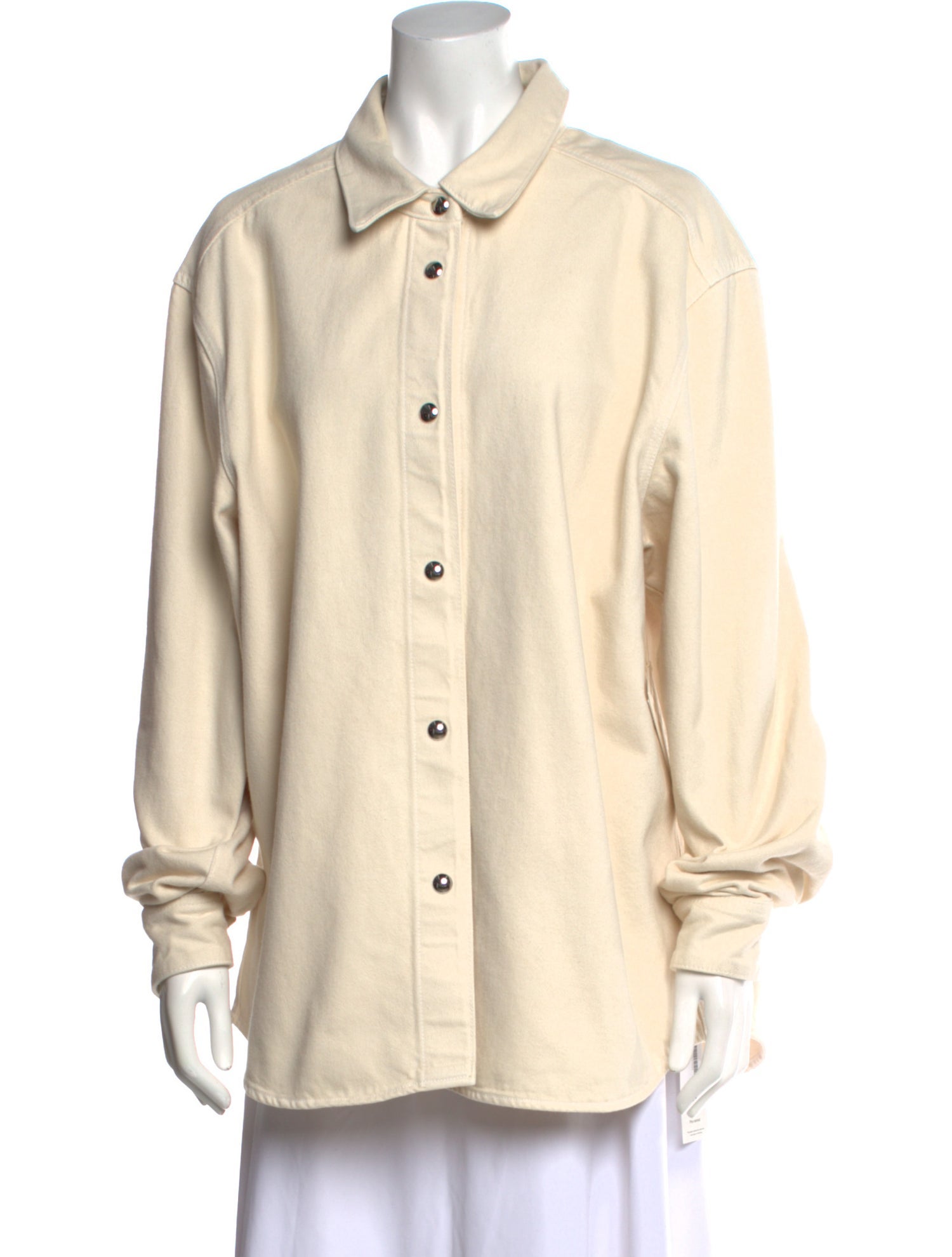 Khaite Argo Long Sleeve Button-Up Top