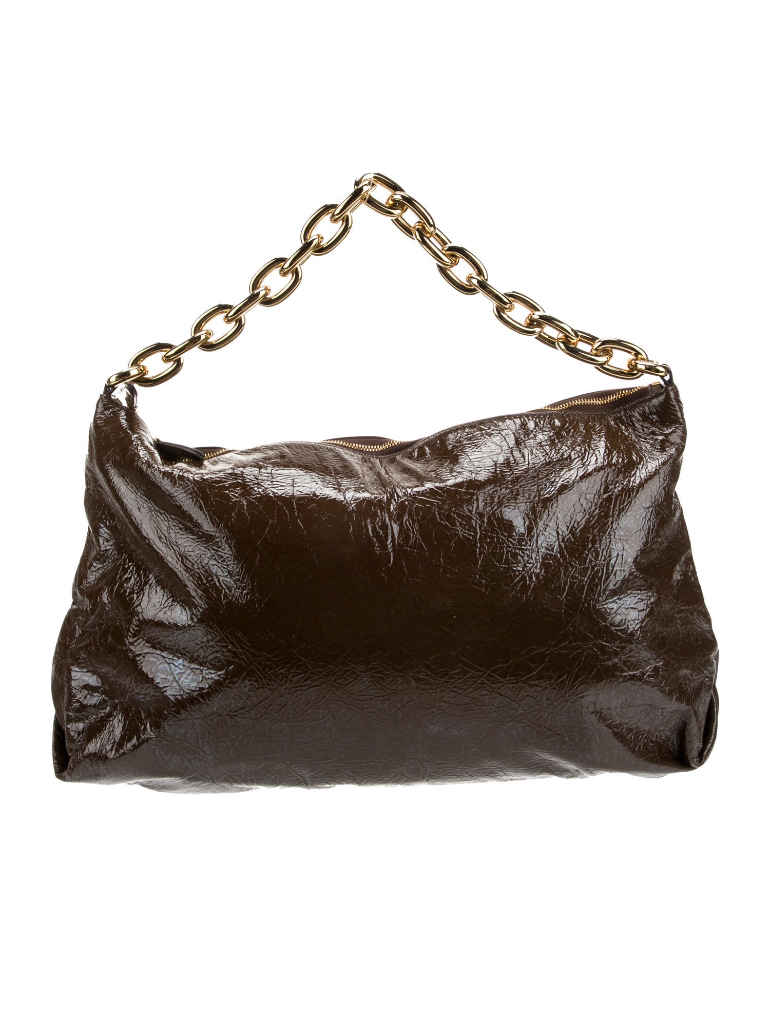 Khaite Patent Leather Top Handle Bag