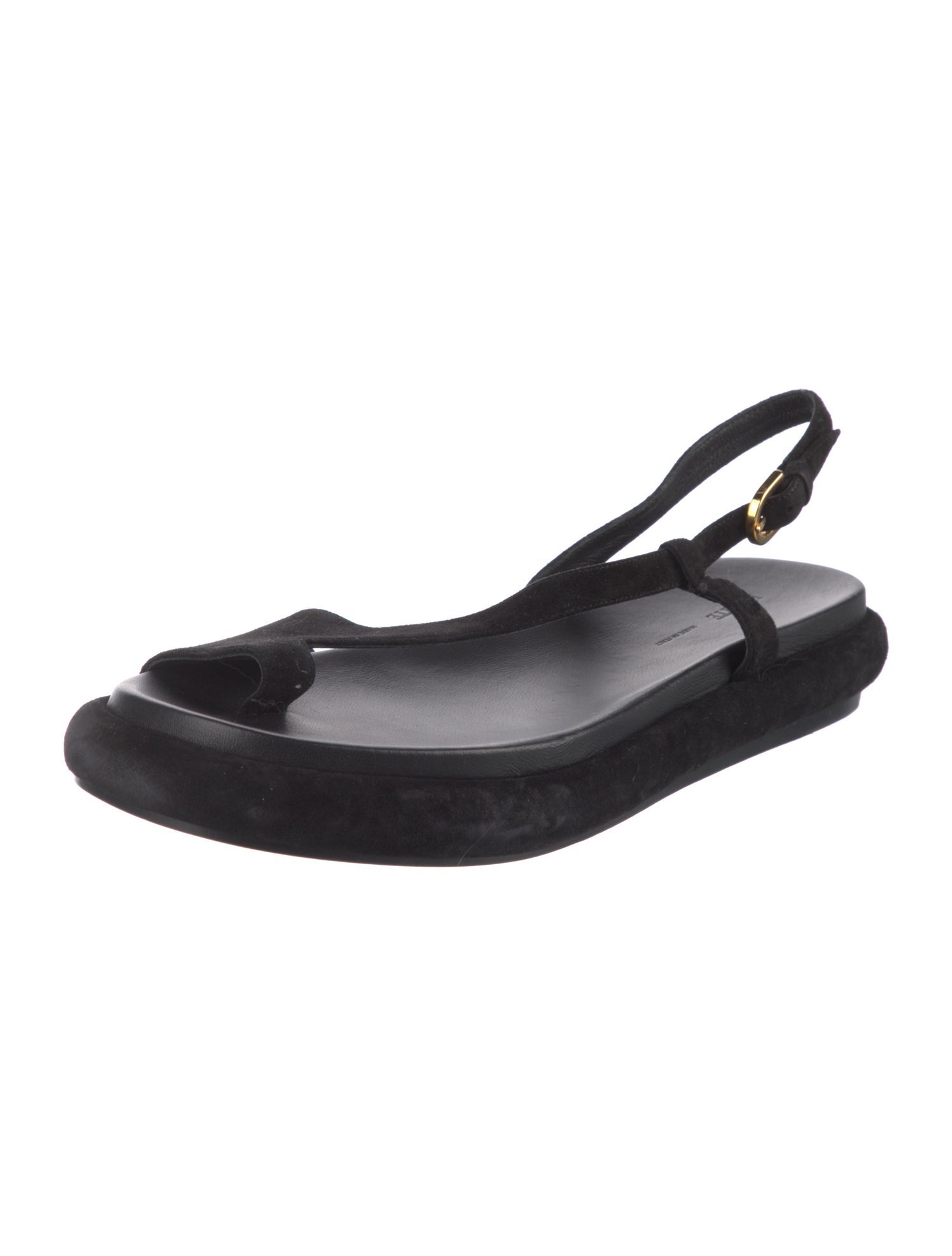 Khaite Suede Slingback Sandals