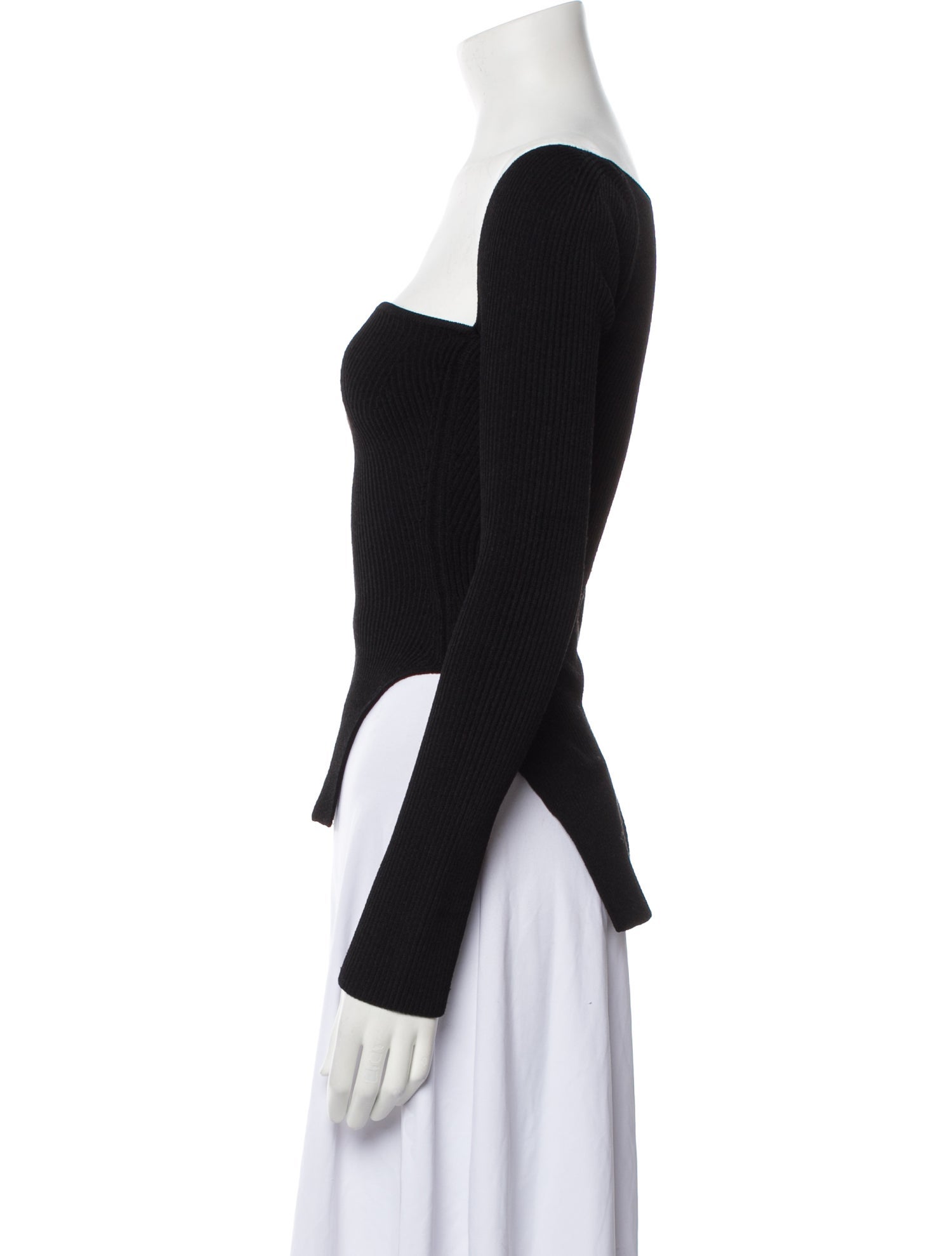 Khaite Cashmere Square Neckline Sweater