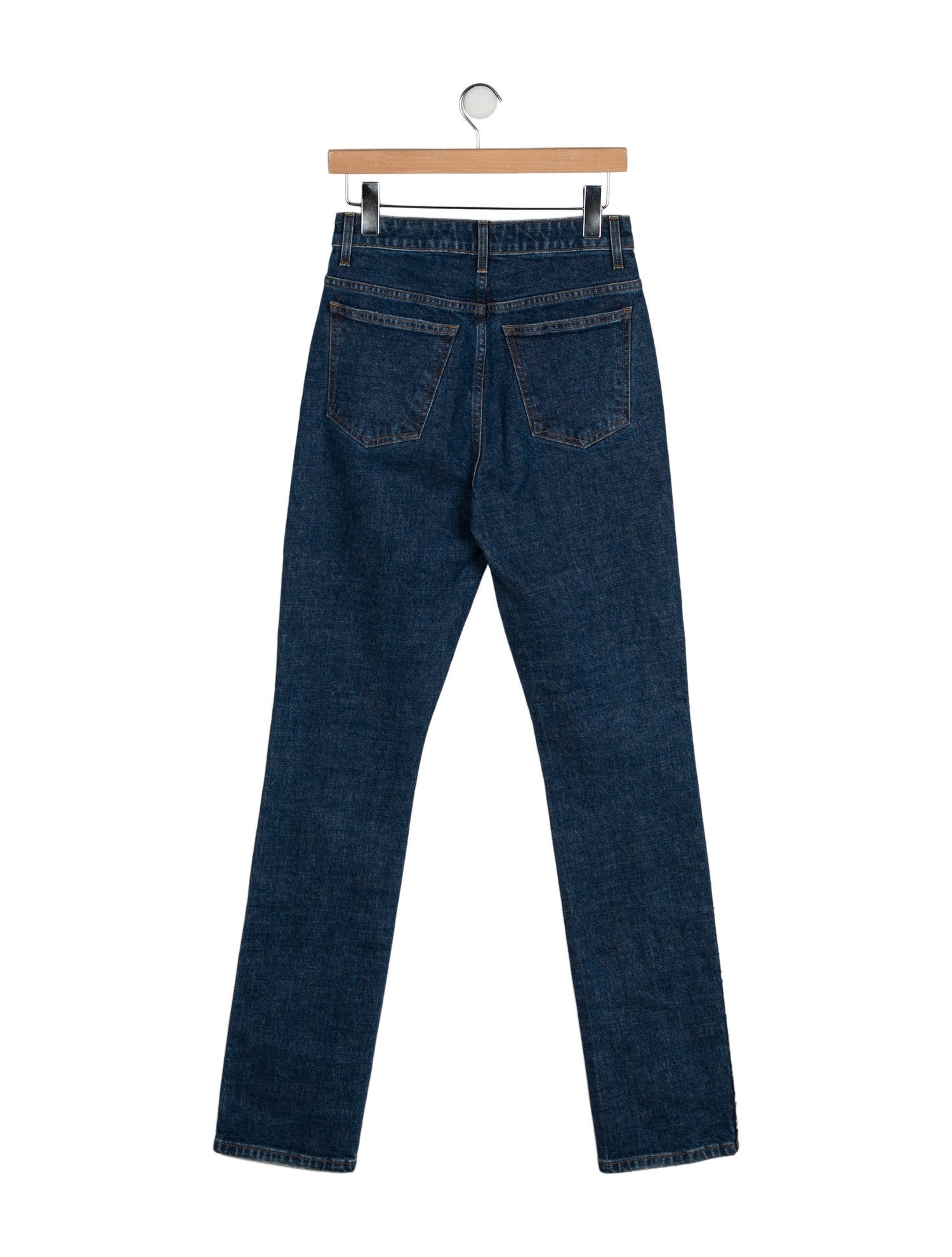 Khaite High-Rise Straight Leg Jeans
