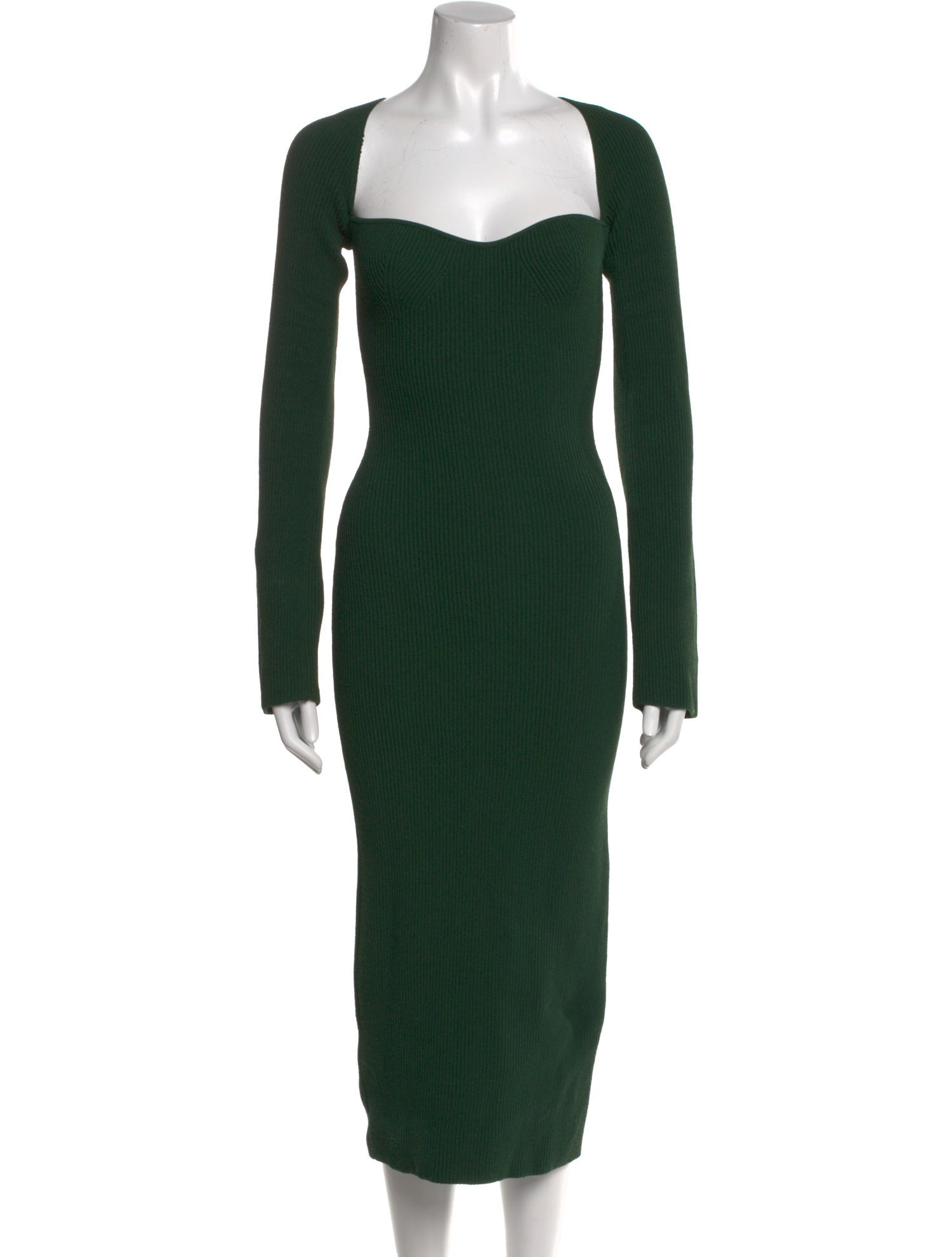 Khaite Square Neckline Midi Length Dress