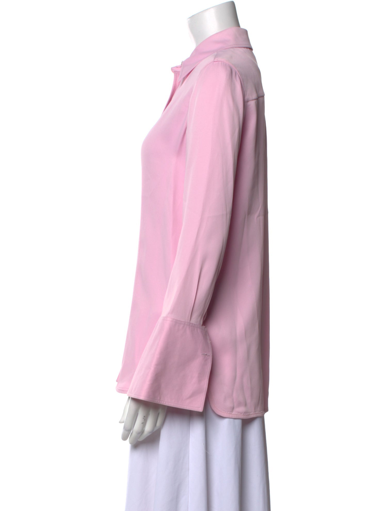 Khaite Long Sleeve Button-Up Top