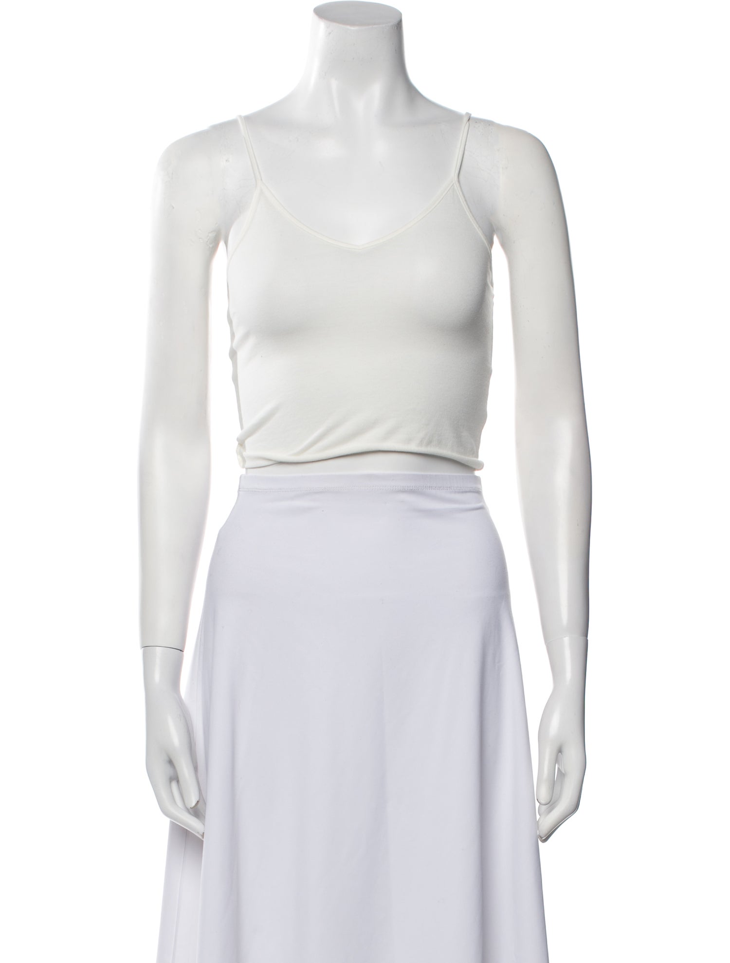 Khaite Cashmere V-Neck Crop Top