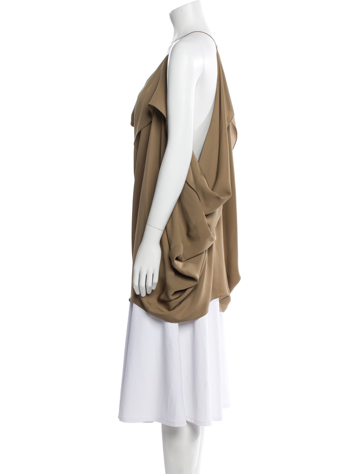 Khaite Silk Cowl Neck Tunic