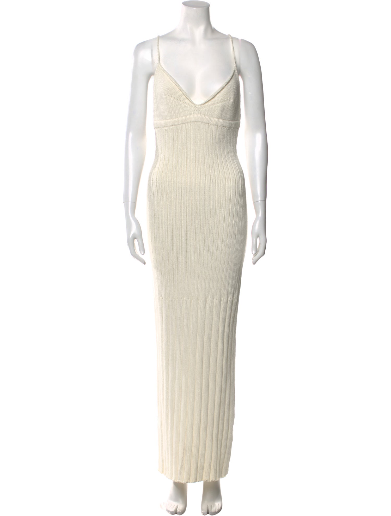 Khaite V-Neck Long Dress