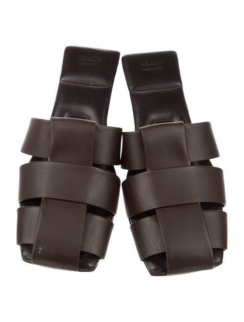 Khaite Leather Slides