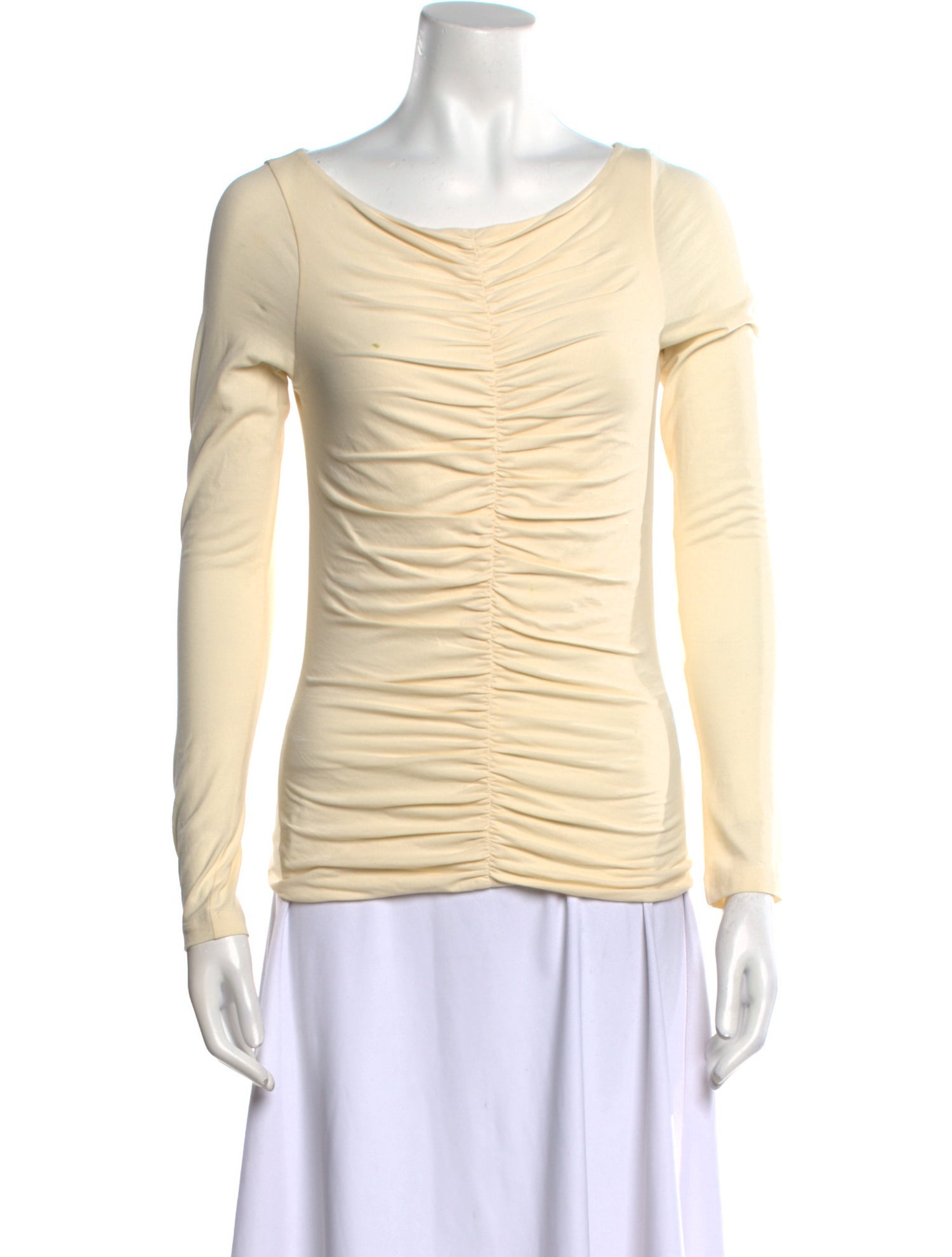 Khaite Bateau Neckline Long Sleeve Top