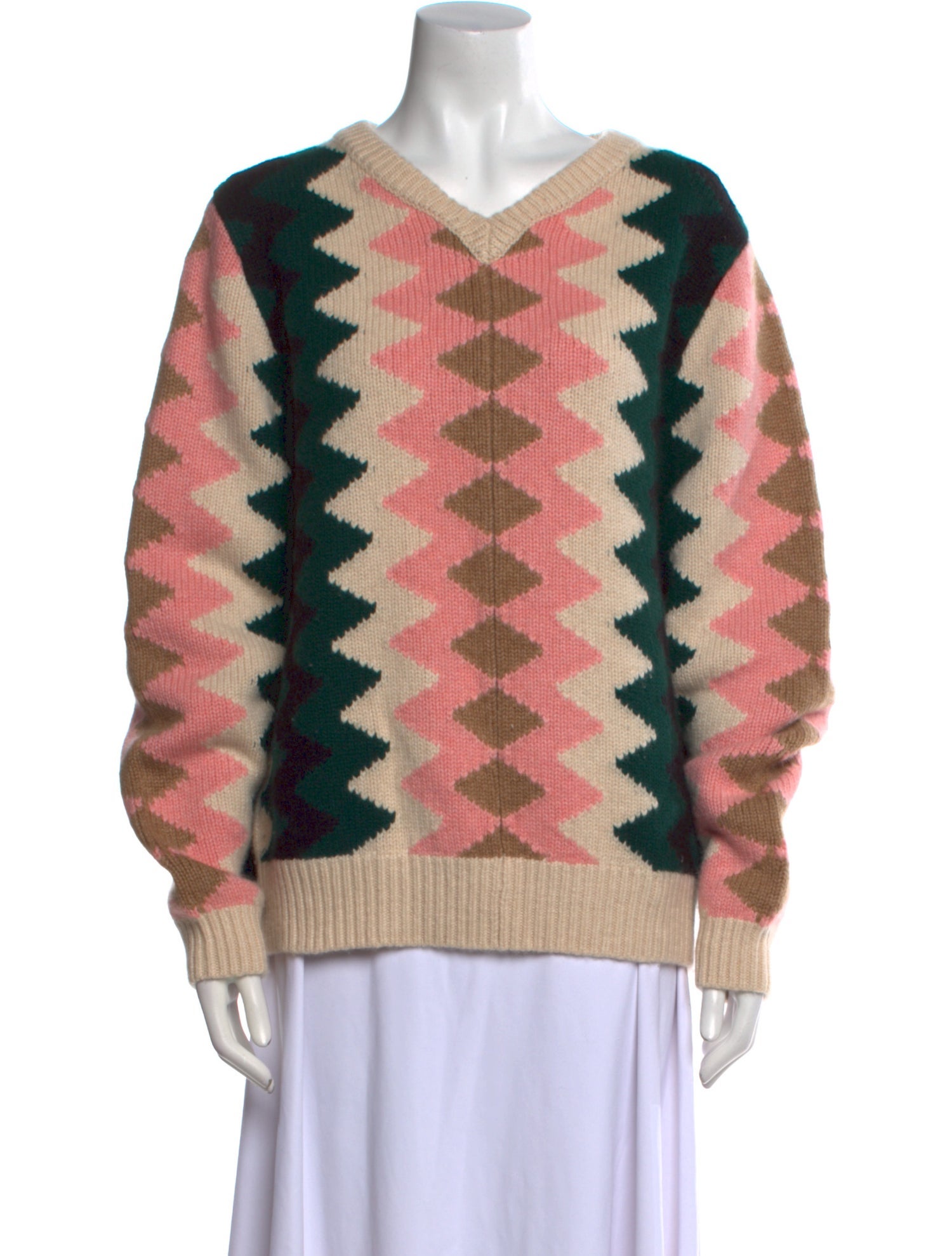 Khaite Cashmere Printed Sweater