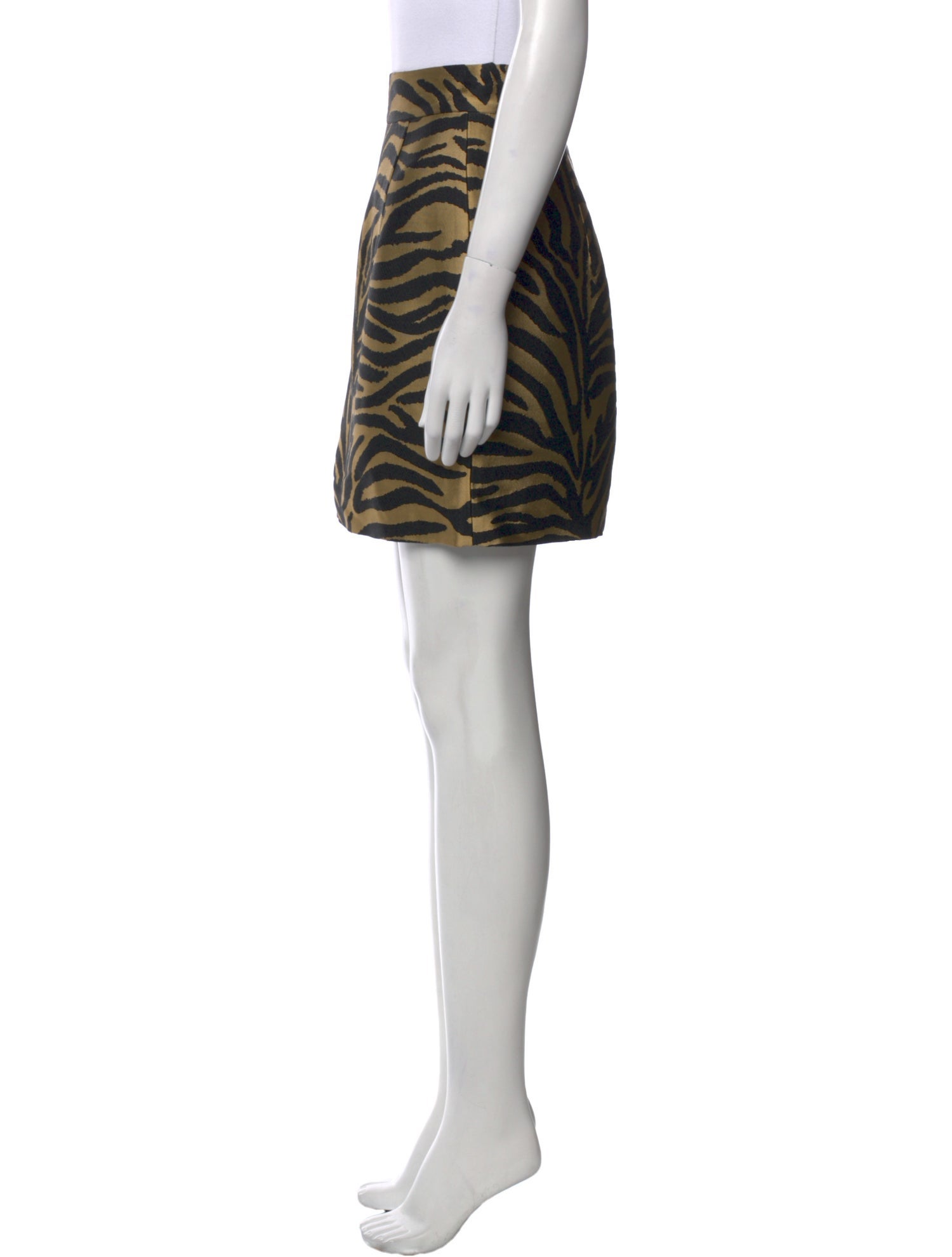 Khaite Animal Print Mini Skirt