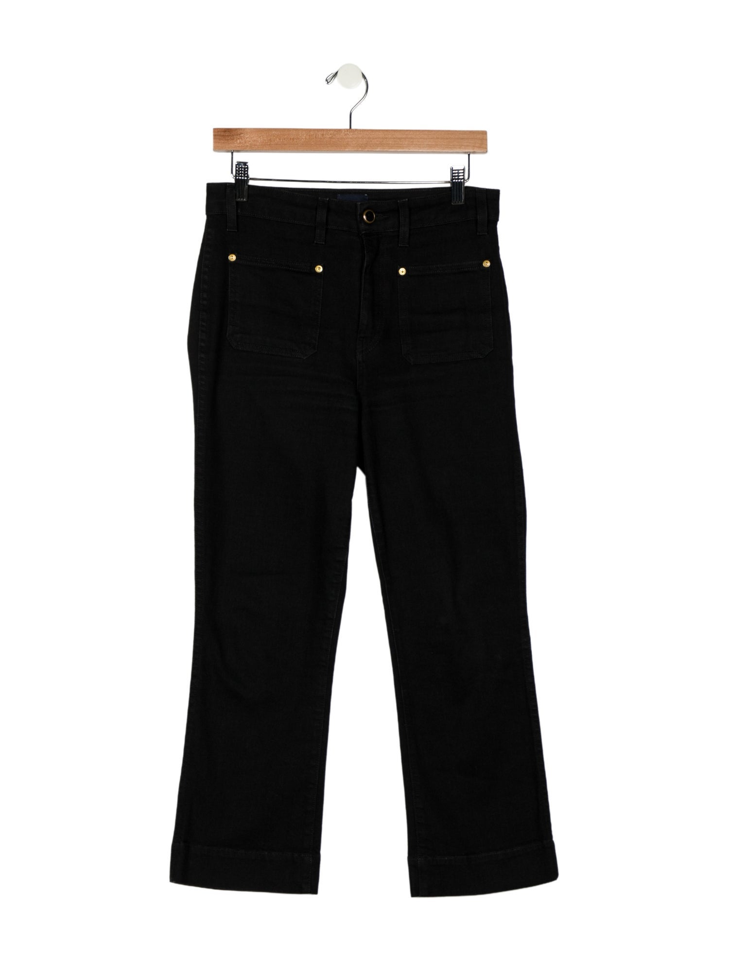 Khaite High-Rise Straight Leg Jeans