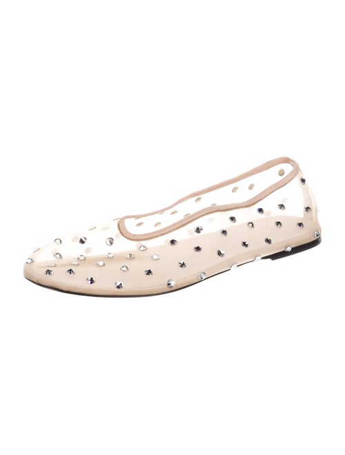 Khaite Mesh Mesh Accents Ballet Flats