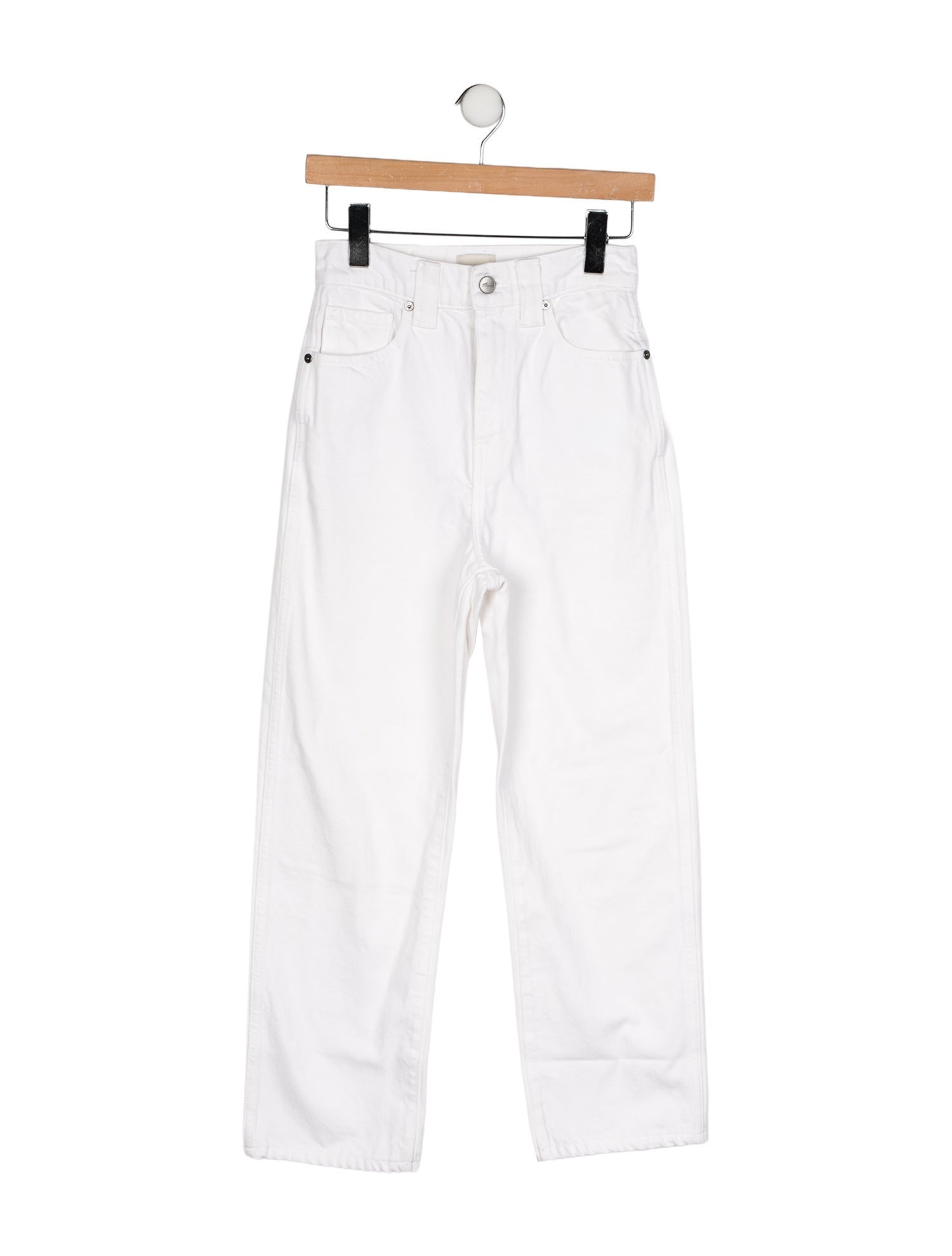 Khaite High-Rise Straight Leg Jeans