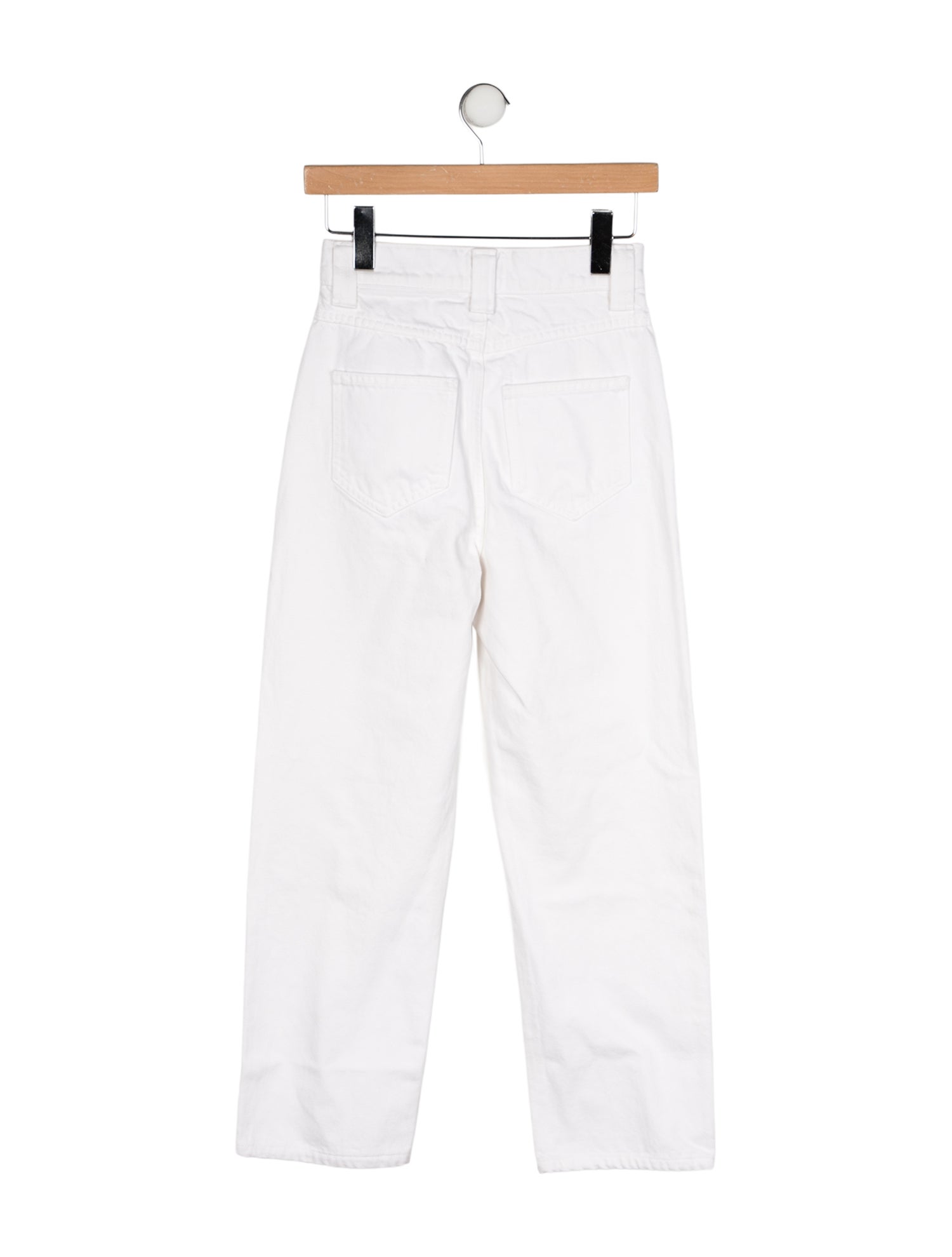 Khaite High-Rise Straight Leg Jeans