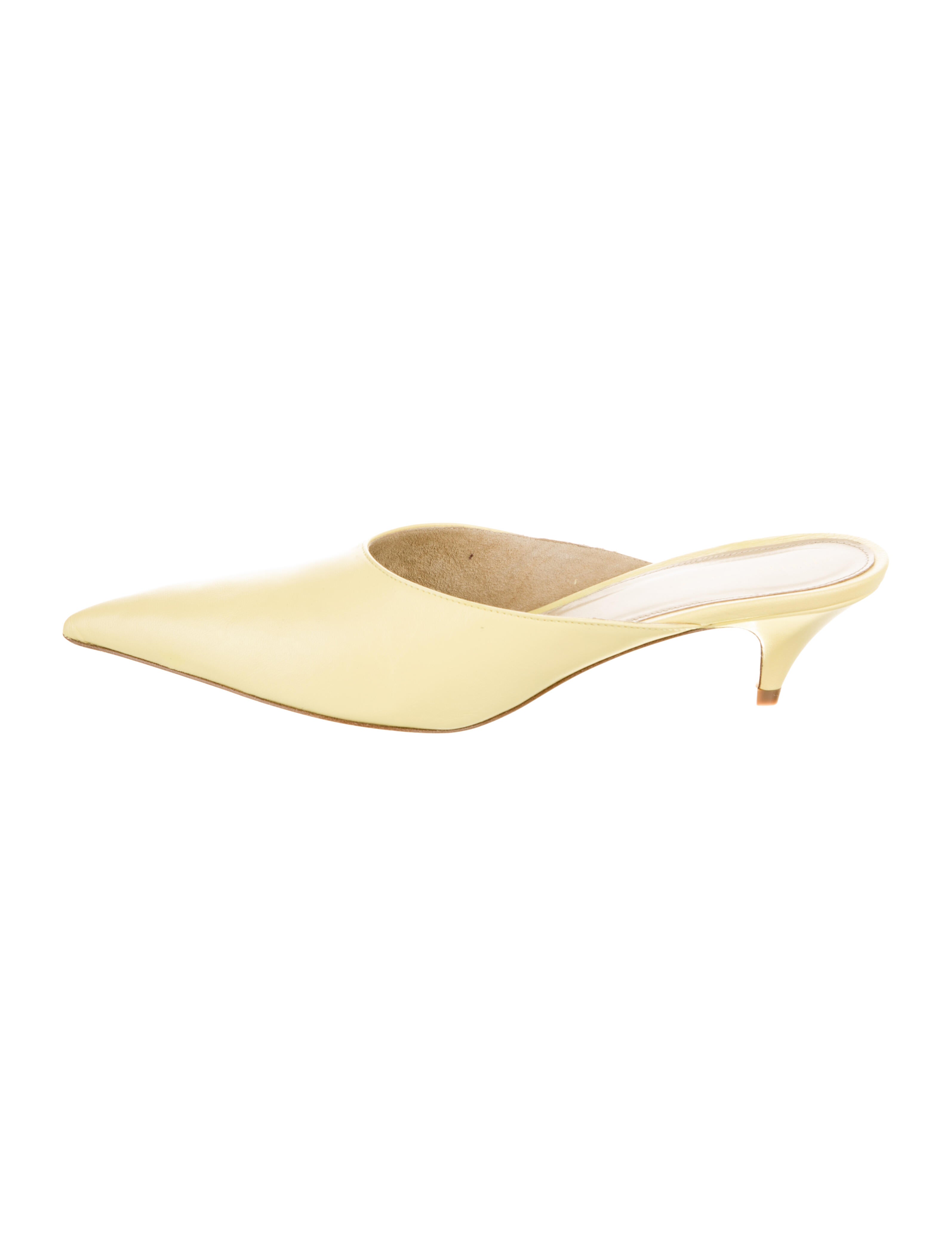 Khaite Leather Mules