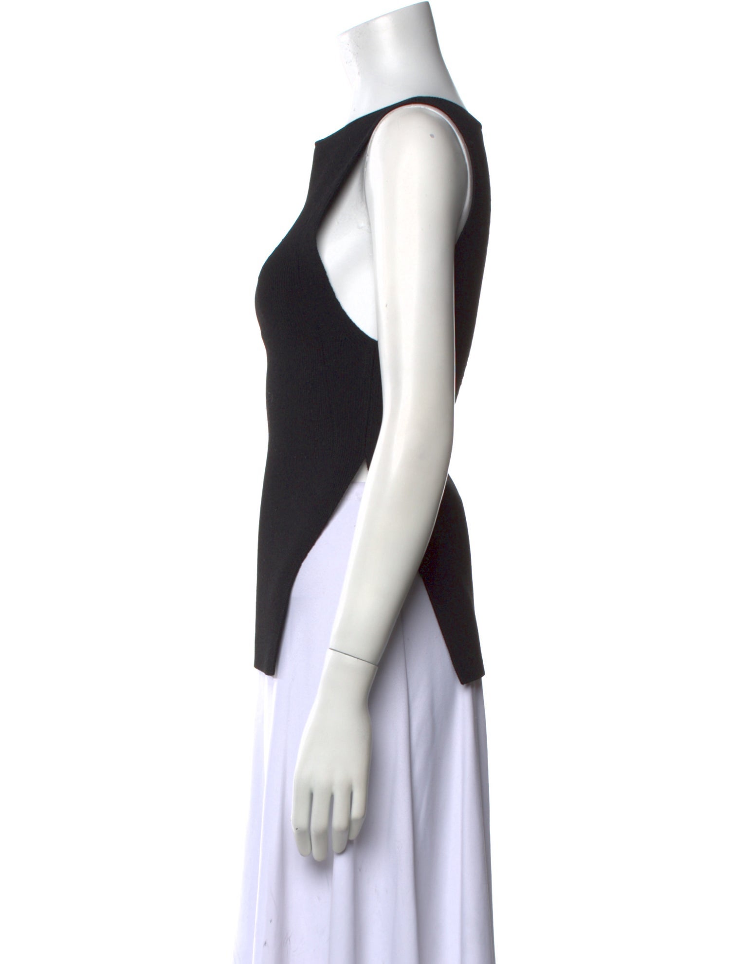 Khaite Bateau Neckline Sleeveless Top