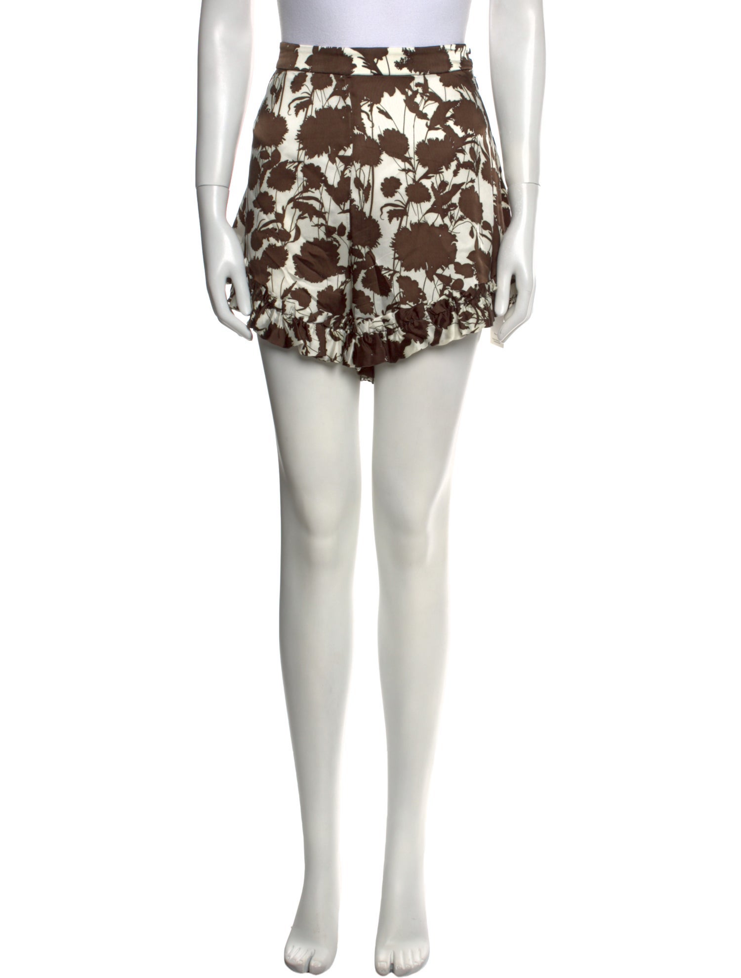 Khaite Printed Mini Shorts