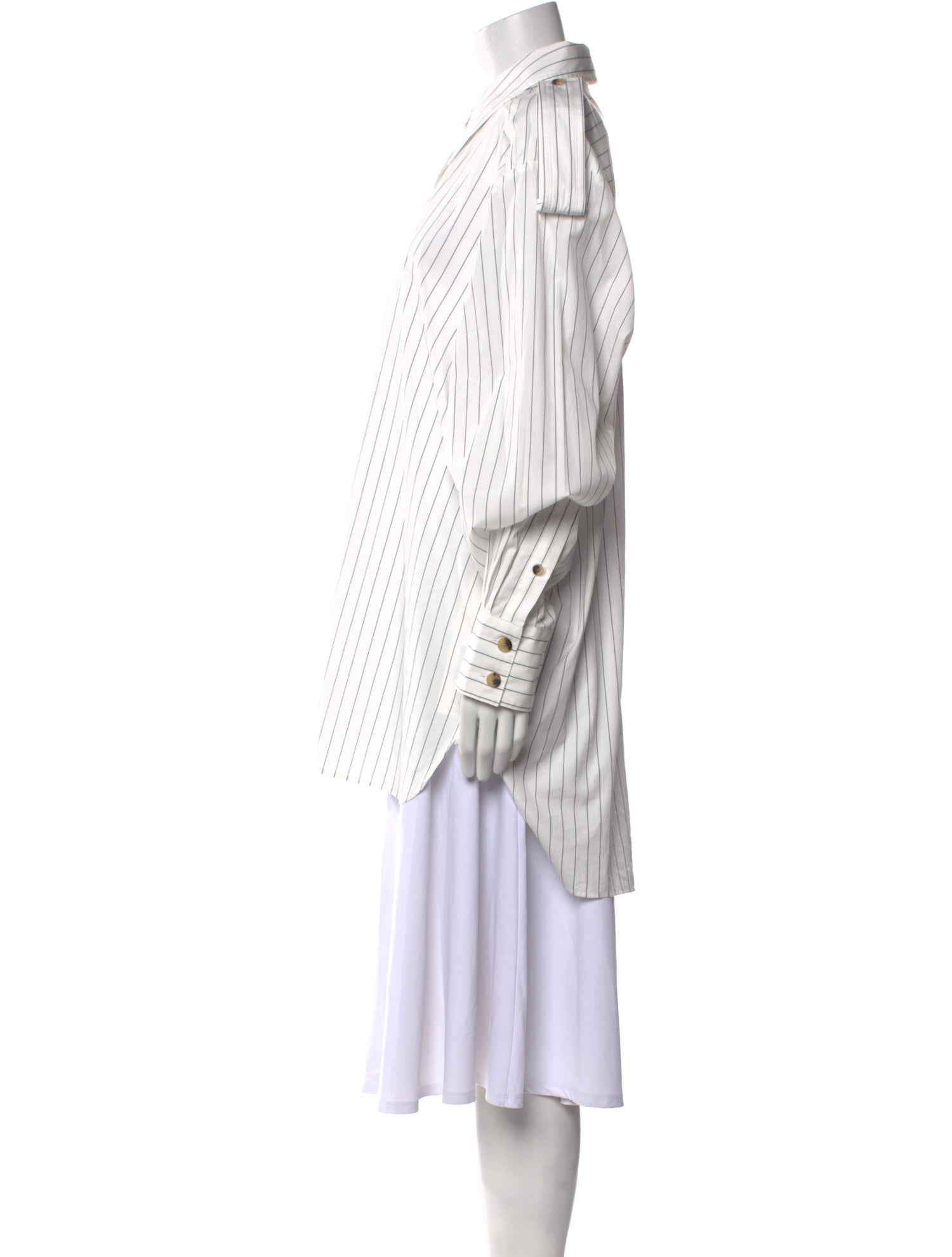 Khaite Striped Long Sleeve Tunic