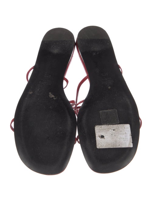 Khaite Leather Slingback Sandals