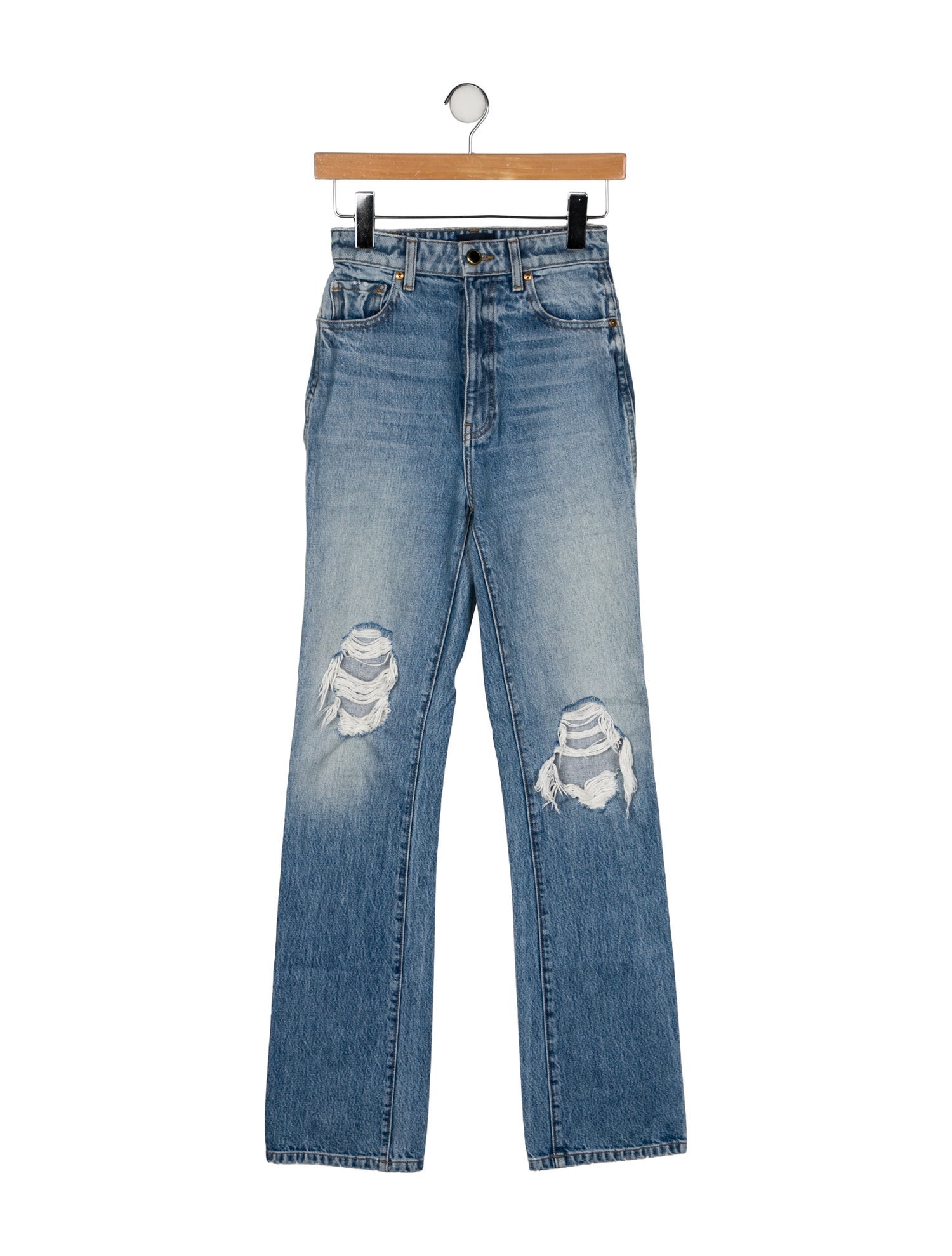 Khaite Danielle Straight Leg Jeans