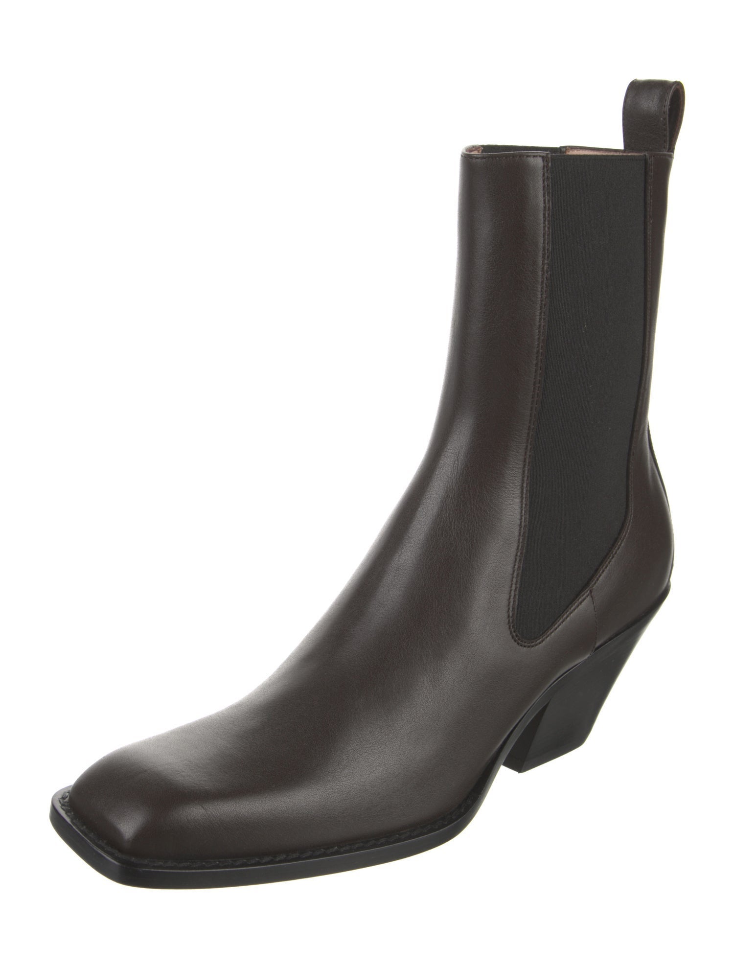 Khaite Leather Chelsea Boots