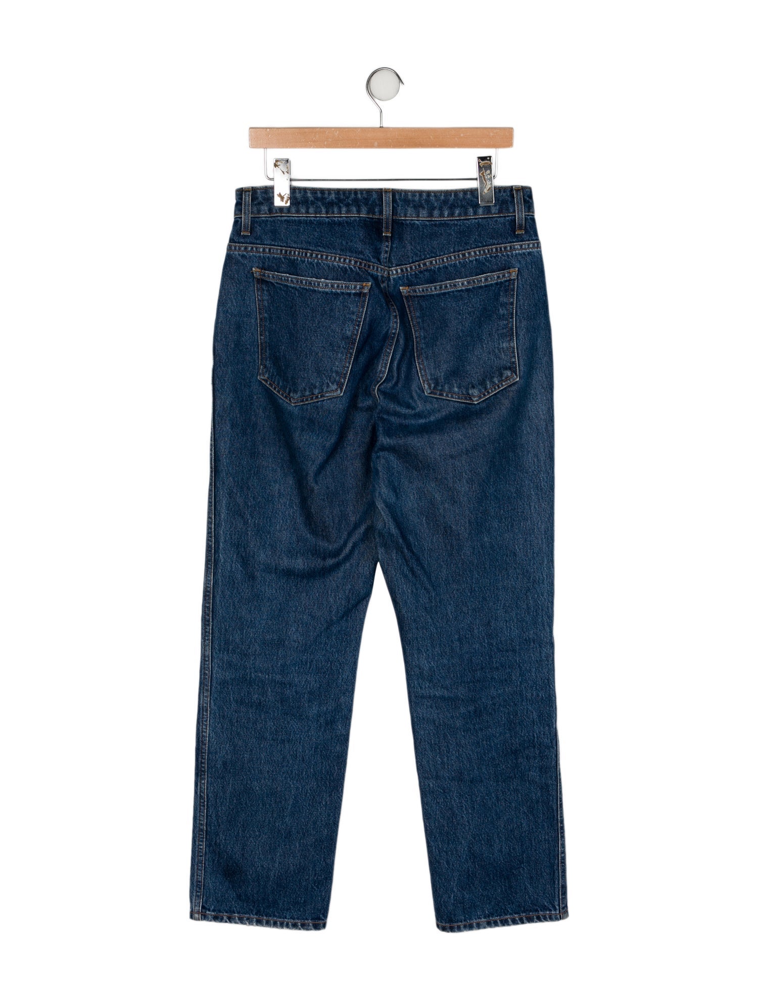 Khaite High-Rise Straight Leg Jeans