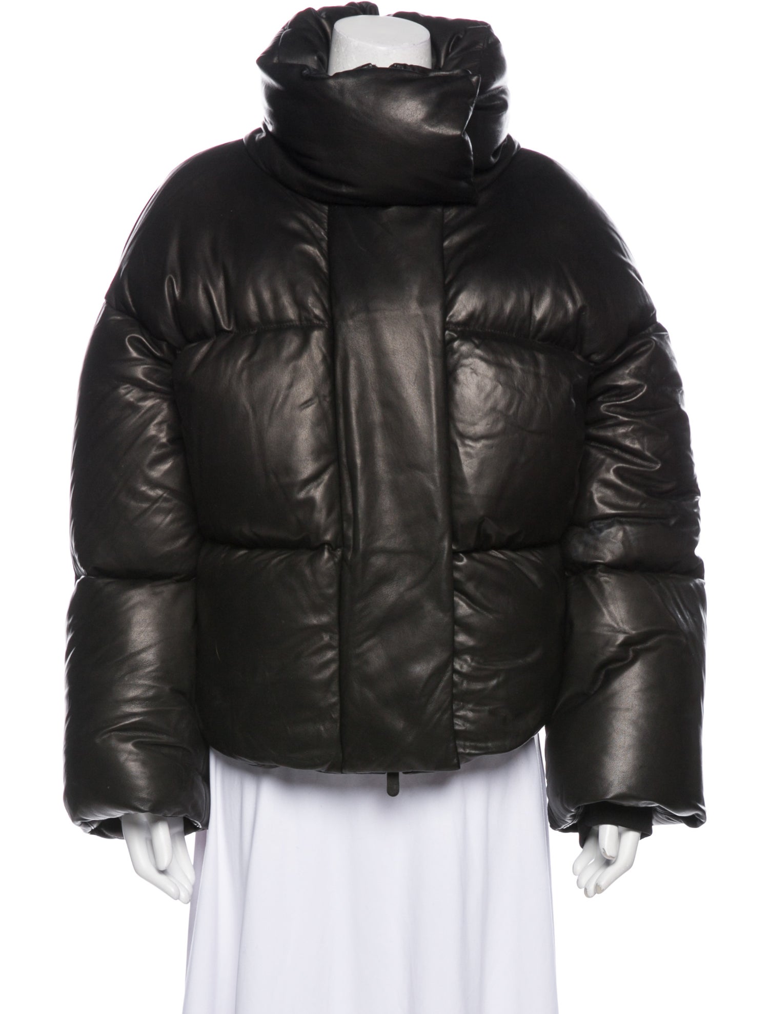 Khaite Leather Down Jacket