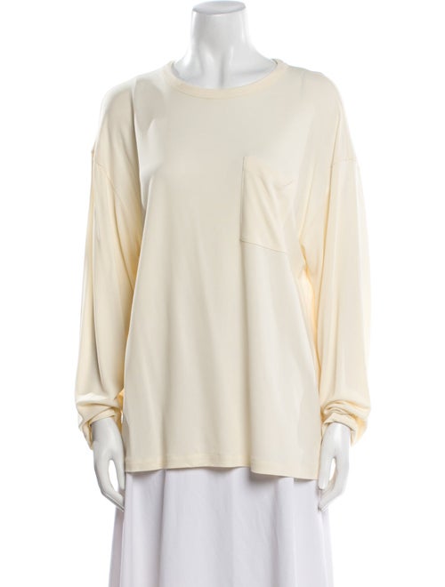 Khaite Scoop Neck Long Sleeve Sweatshirt