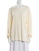 Khaite Scoop Neck Long Sleeve Sweatshirt