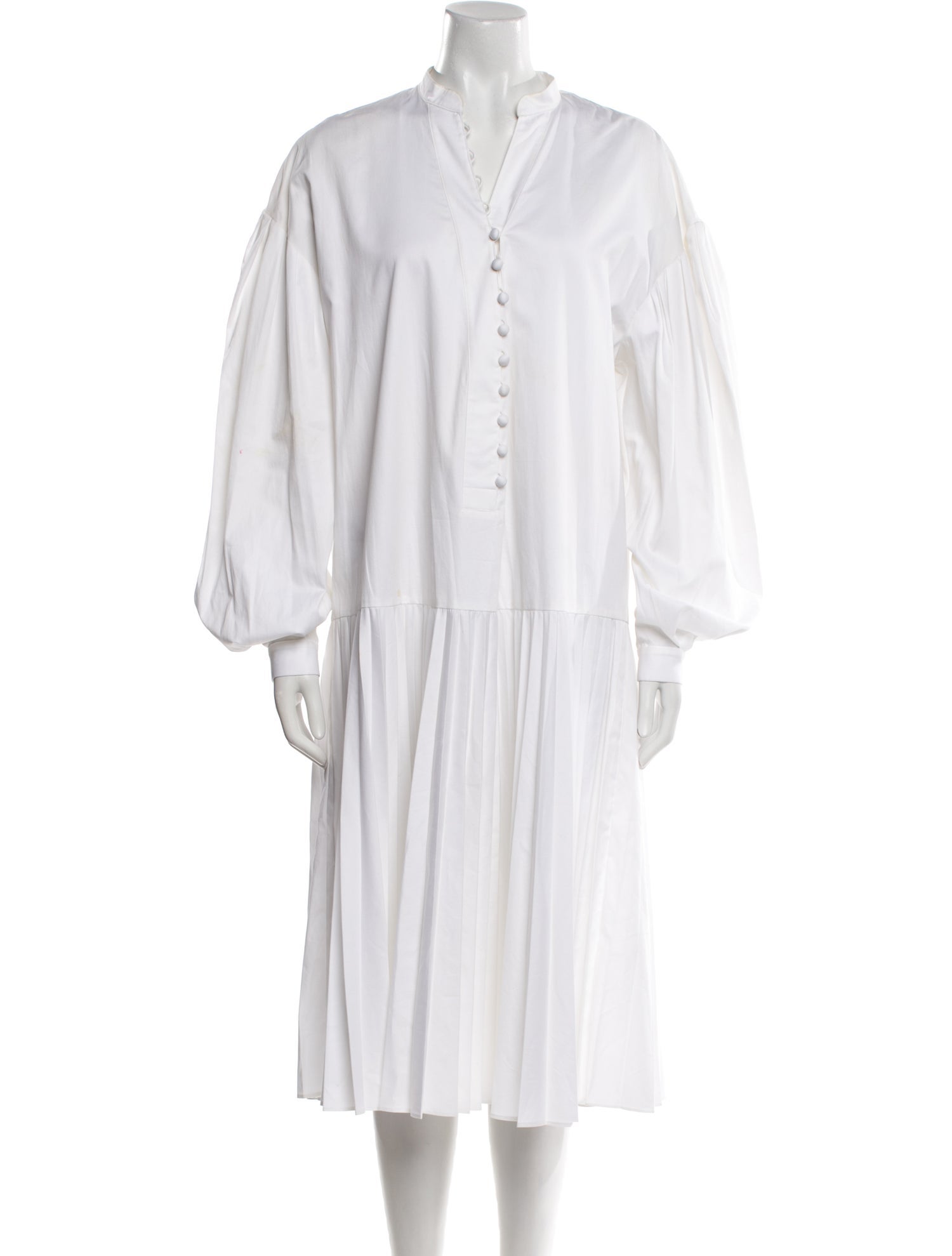 Khaite V-Neck Midi Length Dress